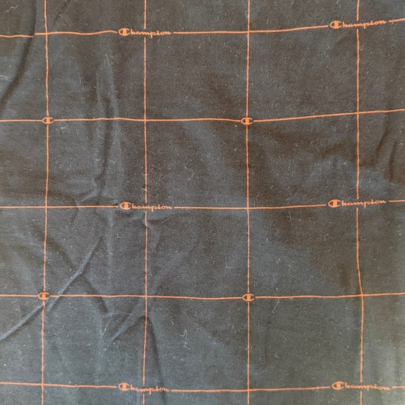 Champion Grid Pattern Navy T-Shirt - Picture 4 of 4